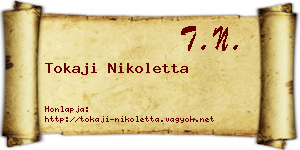 Tokaji Nikoletta névjegykártya